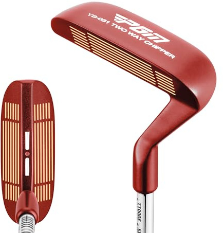 PGM Golf Club Two-Way Chipper 36° for Right and Left Handed, Dual-Sided Chipper Putter Short Game Improvement Wedge for Men and Women Red TUG071