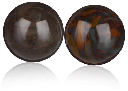Balones de Masaje para Mano 2 Piezas de Piedra 25 Mm | Personas Mayores, Tamaño Portátil, Favorece el Movimiento Mano Masaje de Dedos