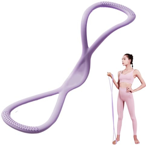 Bandas de Ejercicio para Hombros, Figura Rosa, 8 Unidades elásticas para Entrenamiento Muscular, de Entrenamiento de Resistencia de Brazos, Cuerda