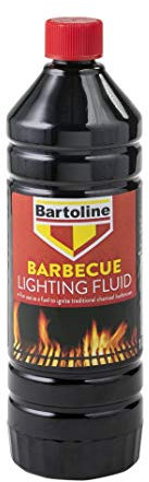 Bartoline Barbecue Lighting Fluid 1L, Quick and Safe Charcoal Ignition for Even BBQ Cooking