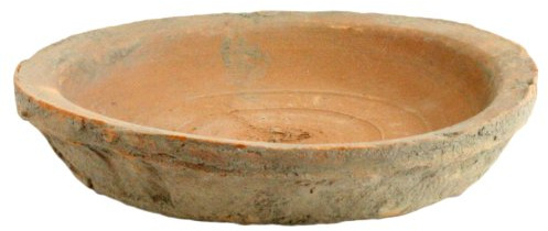 HomArt Rustic Terra Cotta Saucer, 5-Inch, Antique Red, 1-Count