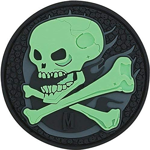 Maxpedition Totenkopf-Aufnäher (leuchtend), 6,3 x 6,3 cm
