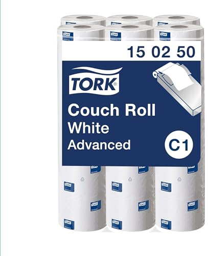 Tork Papierhandtuch Rolle 2-lagig Weiß, 56.1 m x 480mm, 165-Blatt, Packung a 9 Stück