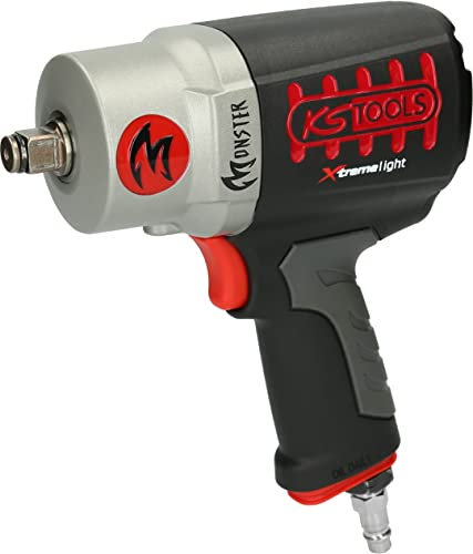 KS TOOLS - 515.1095 - Clé à choc pneumatique 1/2'' - Boulonneuse à choc haute performance - Puissance jusqu’à 1200 Nm - 1,78 kg