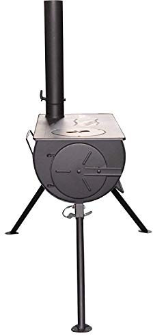 DWD Wood Burning Portable Stove with 3 Litre Water Heater and Carry Bag