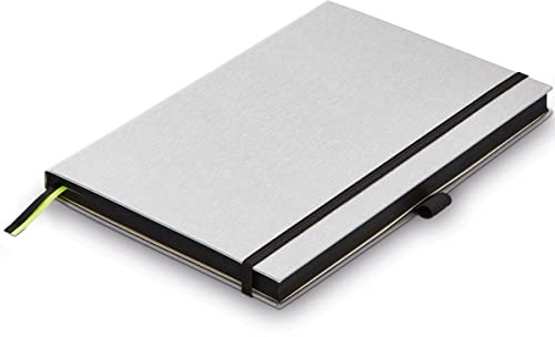 LAMY paper Hardcover A6 Notizbuch 810 – Format DIN A6 (102 x 144 mm) in schwarz mit Lamy-Lineatur, 192 Seiten und elastischem Verschlussband