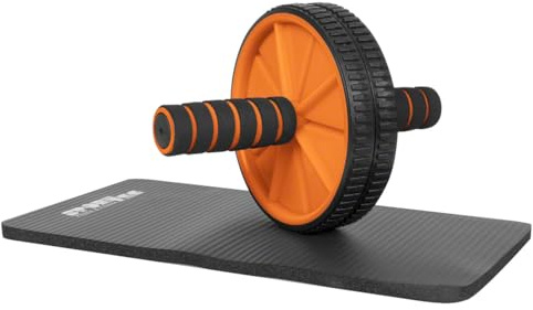 Sport-Tec Bauchtrainer Ab Wheel inkl. Kniematte, Roller, Bauchwegtrainer