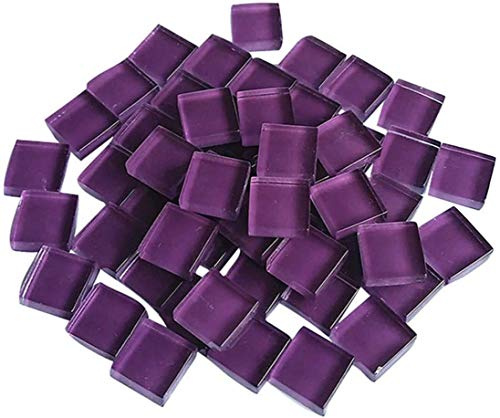 FireAngels Bastelmaterial Mosaikfliese, Mikroglas, winzige Mini-Mosaikfliese, DIY, Hobbys, Kinder, handgefertigt, kristallfrei, Steinhandwerksmaterial, Kreativität, 300 g (lila)