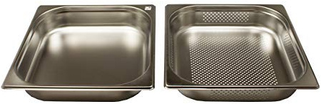 Dampfgarer - Gastronorm Behälter Edelstahl GN 2/3, Zubehör 4L 65mm tief