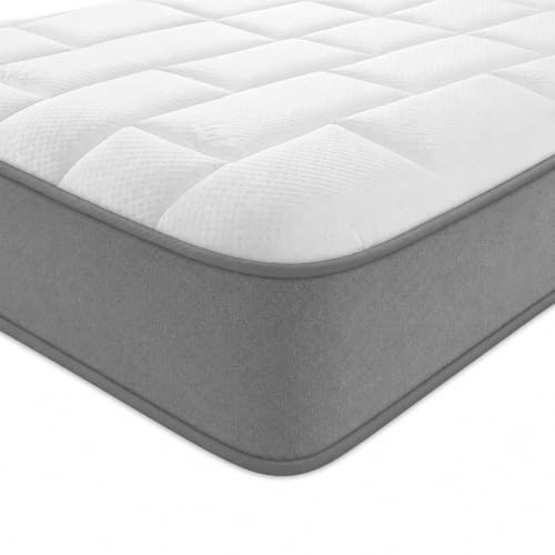 Starlight Beds Matratze mit Memory-Schaum, 80 x 200 cm, Weiß/Grau