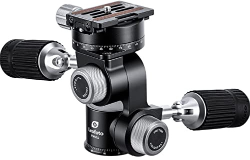Leofoto FW-01 3-Way Head Pan-and-Tilt Head with NP-60 Plate / Arca-Swiss Standard Clamp