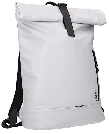 Zwei wasserfester Rolltop-Rucksack CARGO CAR250 Laptop-Rucksack 12/15 L leichter Tagesrucksack aus Hydroflex, Schlüsselband, gepolsterte Fächer, Flaschenhalterung, sportlich modern (ice)