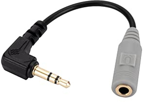 Replacement SC3 Microphone Cable for 3.5mm TRRS to TRS Adapter for Cameras Video Recorders Compatible with Sony Nikon Canon
