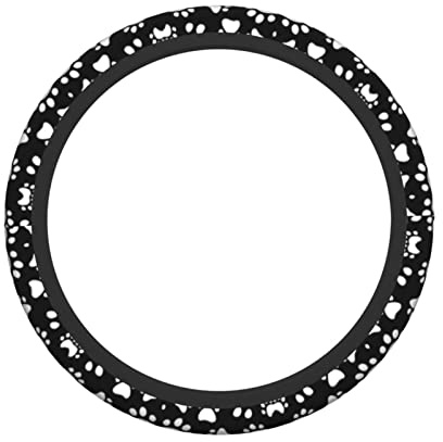 Auto-Lenkradbezug mit Pfotenabdruck, universell passend für die meisten Limousinen, SUVs, rutschfest, erhältlich in allen Jahreszeiten, 38,1 cm