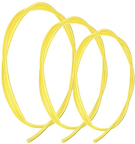 cyclingcolors 3x durite essence jaune translucide : 1x 2mm x 3.5mm + 1x 2.5mm x 5mm + 1x 3mm x 5mm tuyau carburant débroussailleuse tronçonneuse tondeuse souffleur coupe bordure taille haie