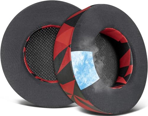 SOULWIT Cuscinetti in Gel Rinfrescante per Corsair Virtuoso RGB Wireless XT SE Cuffie da Gioco, Padiglioni Auricolari con Schiuma di Isolamento del Rumore, Spessore Aggiunto