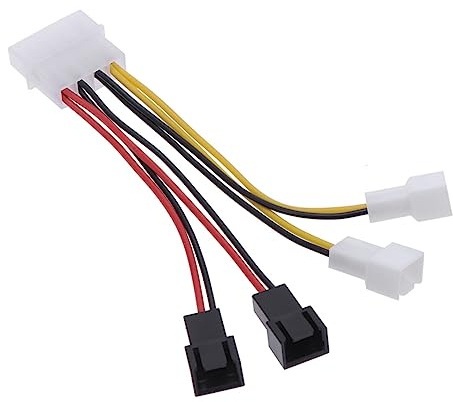 SOLUSTRE 1 Pieza 4 Cables de extensión para Ventilador Cable de extensión de Ventilador Pin a Pin Adaptador de Cable PWM P para Ventilador de CPU Cables de Ventilador de computadora
