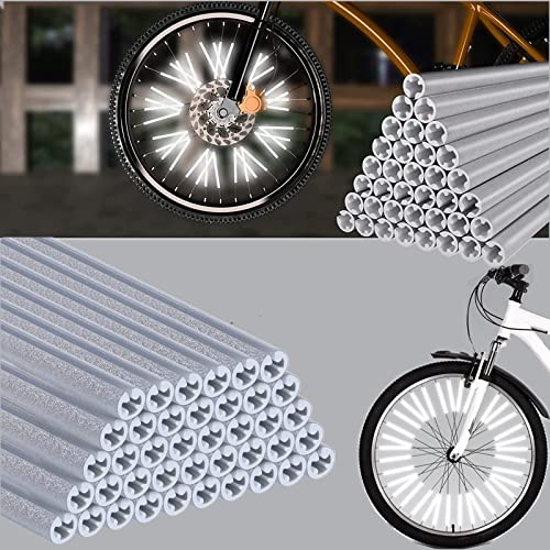 Eowppue Reflectores para radios Bicicleta 36 piezasreflectores Bicicleta 360° Visibilidad Fácil Montaje reflectores Bicicleta reflectores para radios Bicicleta niños reflectores para radios Bicicleta