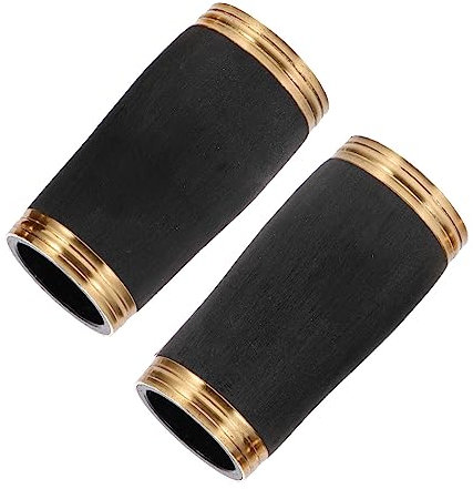 MILISTEN Saxophon Zubehör Blasinstrumente Zubehör 2Pcs Klarinette Fass Klarinette Tuningrohr ?tenteile Windinstrumentenzubeh?r für ?tenklarinette Piccolo (Schwarz) Stimmgerät Saxophon