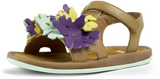 Camper Girls' Bicho K800582 T-Strap Sandal, Multicolour 001 Tws, 34 EU