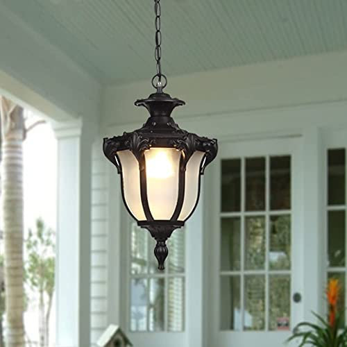 HWSY Lumières extérieures Continental Vintage IP55 Étanche Lustre Jardin Couloir Pavillons Balcon Raisin Rack Intérieur et Extérieur Suspension Interesting