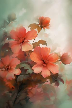 adrium Acryl-Bild 30 x 50 cm: Blumen-Aquarell-Illustration. Manuelle Komposition. Muttertag, Hochzeit, Geburtstag, Ostern, Valentinstag. Pastellfarben. (202862271)