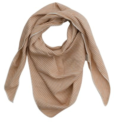 Lilano, Foulard triangolare per bambini/neonati, 70% lana (kbT), 30% seta, 210 g/m², Curry/naturale, 110x50cm