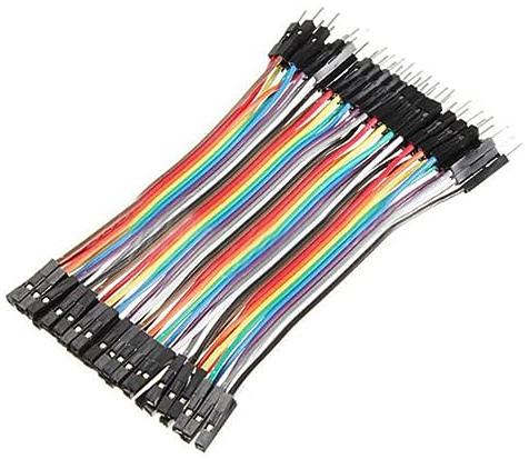 Yardenfun Male to Female Jumper Wire Kit 40pcs 10cm Breadboard Flexible Cable Set for Electronic Circuit Assembly and DIY Projects