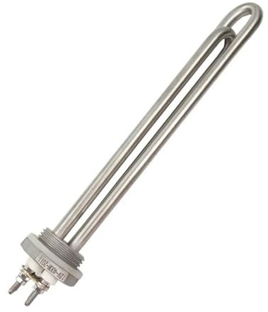1pc DN25 12v 400w DC Stainless Steel Heating Element Immersion Solar Water Heater Camper 12 Volt Heater(Heater thread)