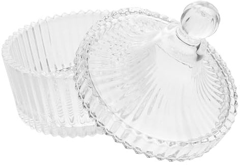 VICASKY Tarro de Transparente Portavelas Decorativos para Velas de Aromaterapia Cuenco Tapa para Velas de Té para Decoración de Hogar y Relax