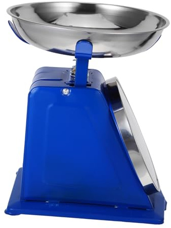 TOPPERFUN Mechanische Küchenwaage 10kg mit Abnehmbarem Edelstahl Tablett Batteriefrei und Präzise im Vintage Design zum Backen und Küchendeko