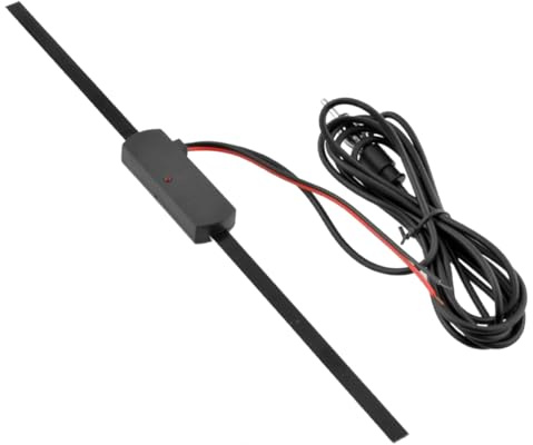 SHINEOFI Antenna Per Auto Amplificatore Antenna Fm Am Tv Migliorare Ricezione Segnale Veicoli Suv Montaggio Parabrezza Omnidirezionale