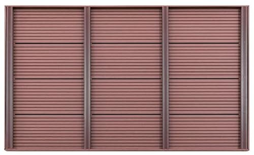 Bodenelement für Solardusche aus WPC (Holz-Kunststoff-Verbund) 101x63x5,5 cm – Langlebig & Wasserdicht für Poolbereich & Garten