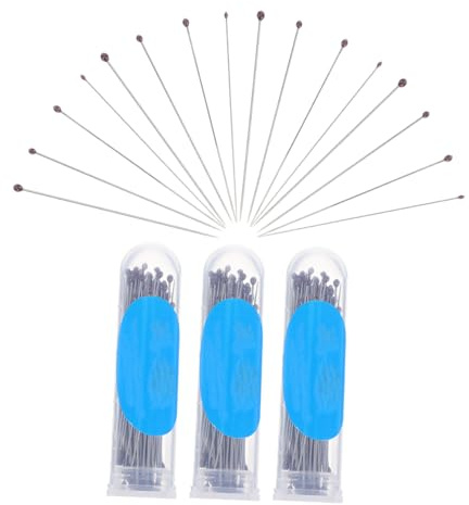 SHINEOFI 300pièces Épingles Entomologiques Acier Inoxydable Kit Épinglage Insectes Avec Aiguilles De Positionnement Pour Montage De Spécimens Fournitures Pour Étudiants Entomologie