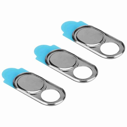 Generic Objektivlock i Metall för Kamera Sekretessklistermärke Webbkamerahölje för Smartphone-surfplattor, Tunt Webbkameraskydd för Cybersäkerhet, Lämplig för Alla Enheter (Silver)