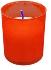 100 x 40 Heures, Brûleur Feux de Pétrole, Öl-lichter, Bougies Graves, Tombe la Lumière Pièce, Jakobs, Couleur: Rouge (Rouge)