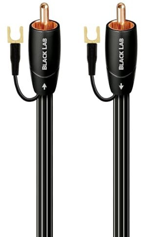AudioQuest 8m Black Lab RCA cable de audio Negro - Cables de audio (RCA, RCA, Cobre, 8 m, Negro)