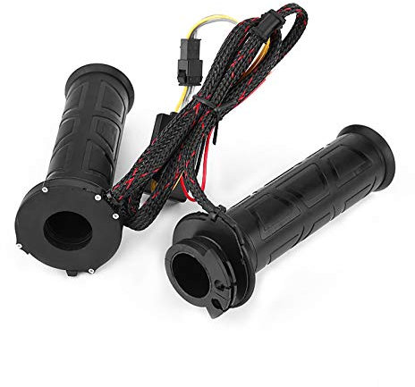 Manopole riscaldate per moto, 1 paio da 22 mm, manopole riscaldate per manubrio elettrico per moto e bici