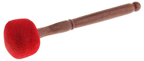 Tenlacum tibetischer Buddhismus Klangschale Klöppel Holz Striker mit Wollfilz für Entspannung, Yoga, Kunstwerk