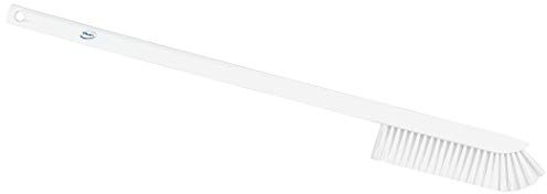 Vikan 41975 Ultra-Slim Cleaning Brush with Long Handle, 600 mm, Medium Bristles White