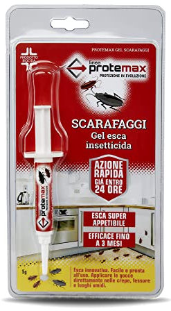 Protemax GEL SCARAFAGGI BLATTE INSETTICIDA siringa GR. 5 Zapi Spa - pronto all'uso