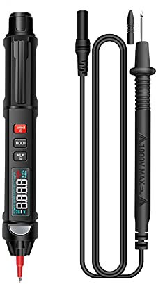 Ticfox A3008 6000 Multimetro digitale intelligente a vero valore RMS con conteggio a penna con rilevamento della sequenza di fase