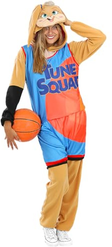 Funidelia | Space Jam Lola Bunny Costume - Looney Tunes for men & women Costumes for adults, accessory fancy dress & props for Halloween, carnival & parties - Size L-XL - White