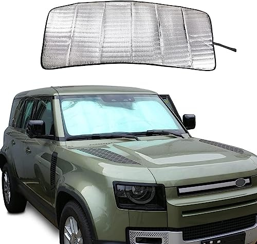 Faltbare reflektierende Sonnenblende für die Windschutzscheibe, für LR Defender 90 110 2004–2022, für Defender Frontscheibenabdeckung (für Defender 2020-2022)
