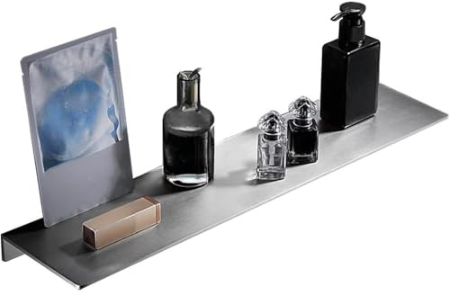 Biutimarden 40CM Duschablage Ohne Bohren SUS304 Edelstahl Badablage Gebürstet Selbstklebende für Badezimmer Schlafzimmer Küche Dusche Wandregal Wandmontage