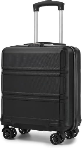 Kono Valise Cabine EasyJet 45x36x20 Rigide Léger 4 Roues，Noir