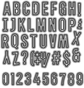 Sredwtk Buchstaben und Zahlen Stanzschablonen Geburtstag Weihnachten Metall Prägeschablonen Stanzformen Schneiden für DIY Karte Sammelalbum Scrapbooking Fotoalbum Deko Cutting Dies