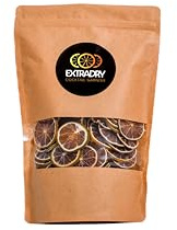 Extra Dry - Limón Verde Deshidratado para Cócteles | 150 Rodajas de Limón Seco | Bolsa Grande de 188 g | Fruta 100% Natural | Sin Azúcar Añadido