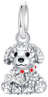 BIZK Herz Charm Anhänger 925 Sterling Silber für Armband Bead Pendant für Europäische Armbänder und Halsketten