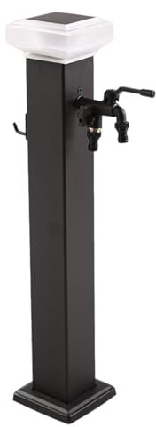 HJYryhyfddply Fontaine Exterieure de Jardin, Chargement Solaire, Fontaine D'Arrosage de Jardin Autonome Au Sol, Robinets de Décoration de Paysage pour Gel Hivernal(Medium)
